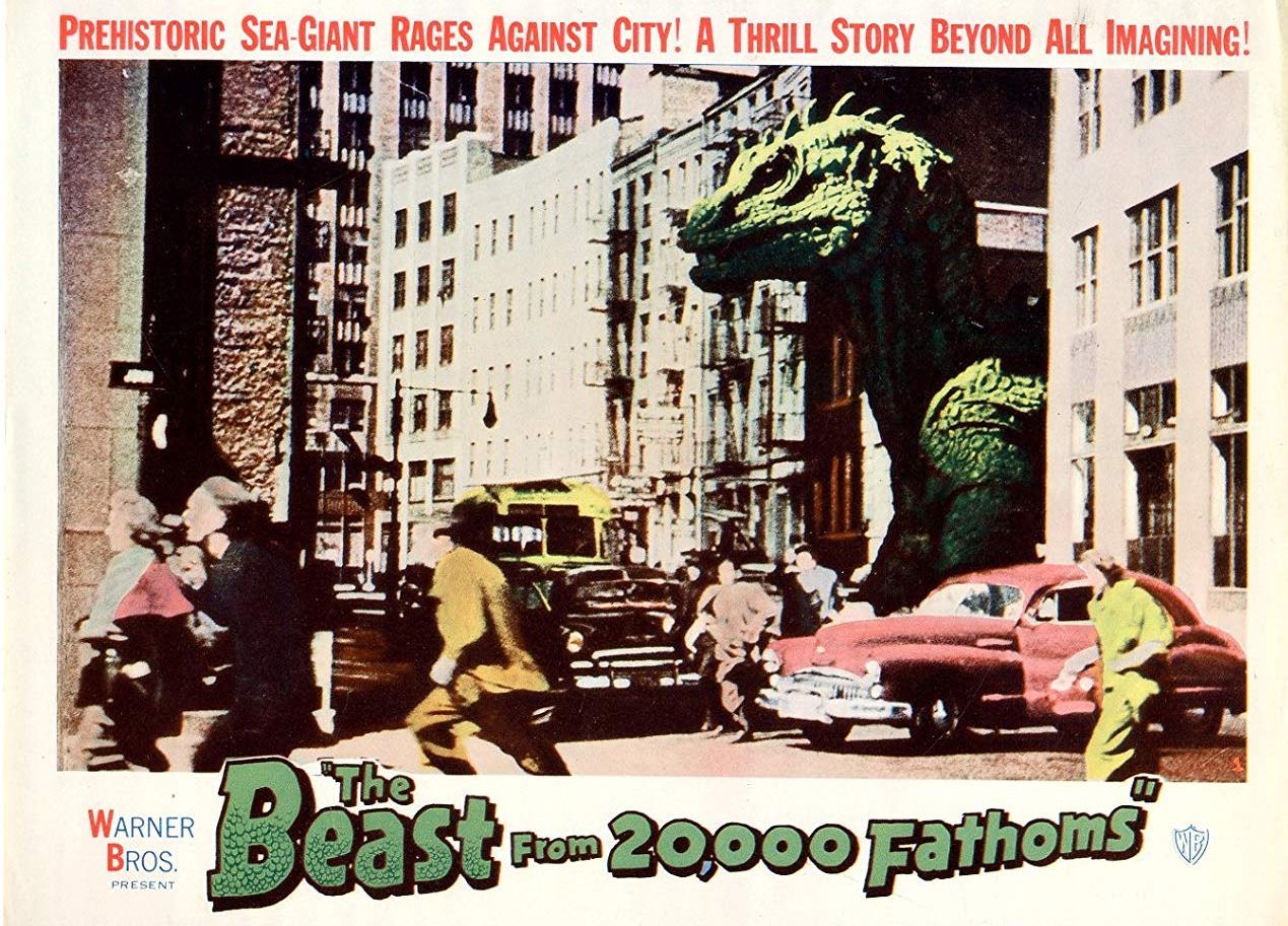 Lobby card for The Beast from 20,000 Fathoms (1953)