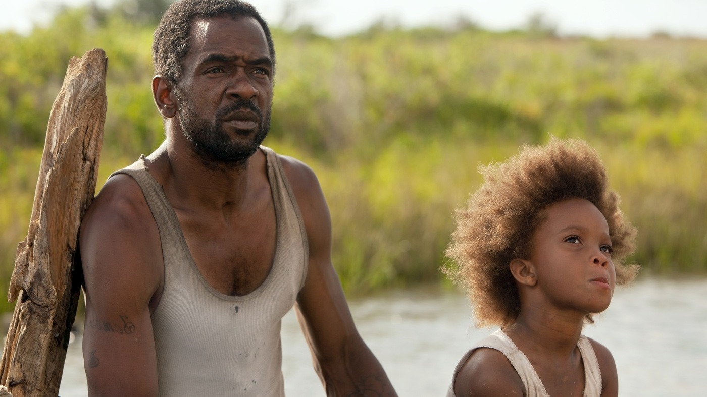 Hushpuppy (Quvenzhane Wallis) and her father Wink (Dwight Henry) in Beasts of the Southern Wild (2012)