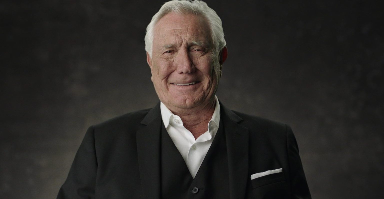 An interviewed George Lazenby in Becoming Bond (2017)