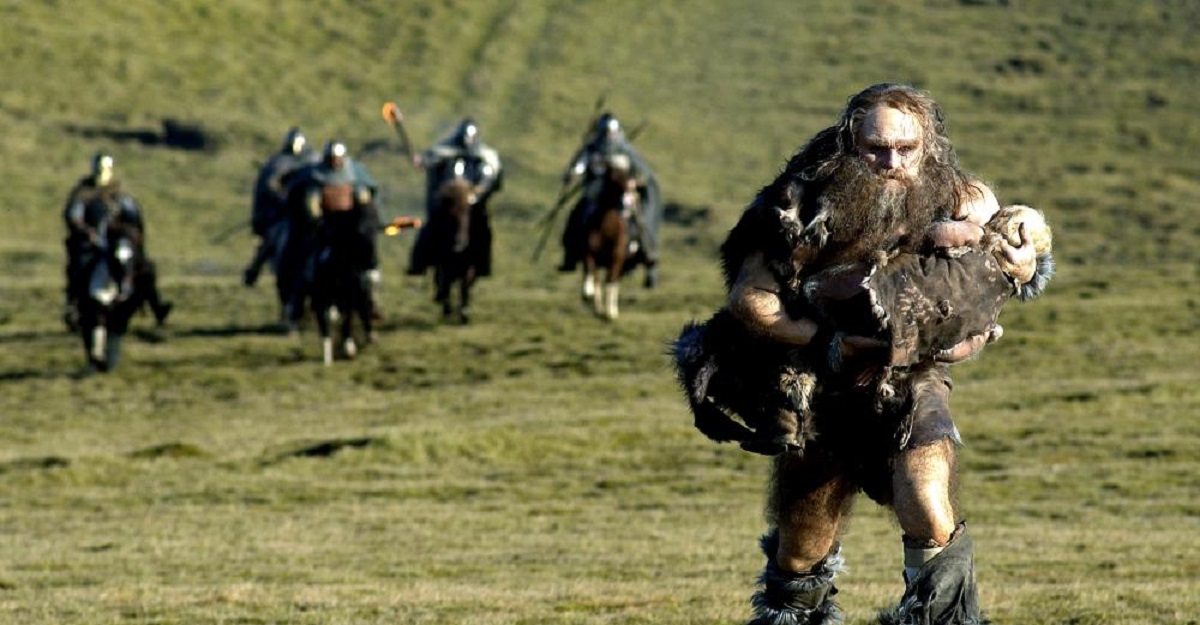 A pursued Grendel (Ingvar E. Sigurdsson) in Beowulf and Grendel (2005)