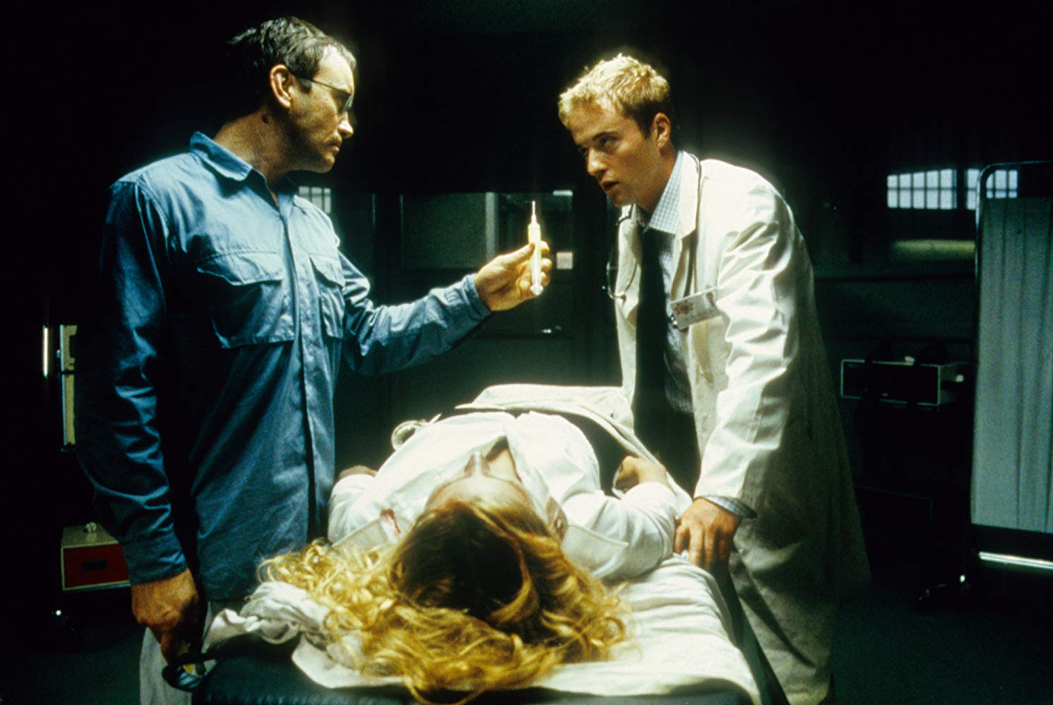 Jeffrey Combs and Jason Barry in Beyond Re-Animator (2003)