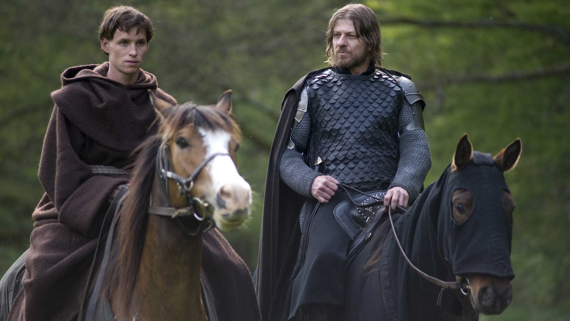 Eddie Redmayne and Sean Bean in Black Death (2010)