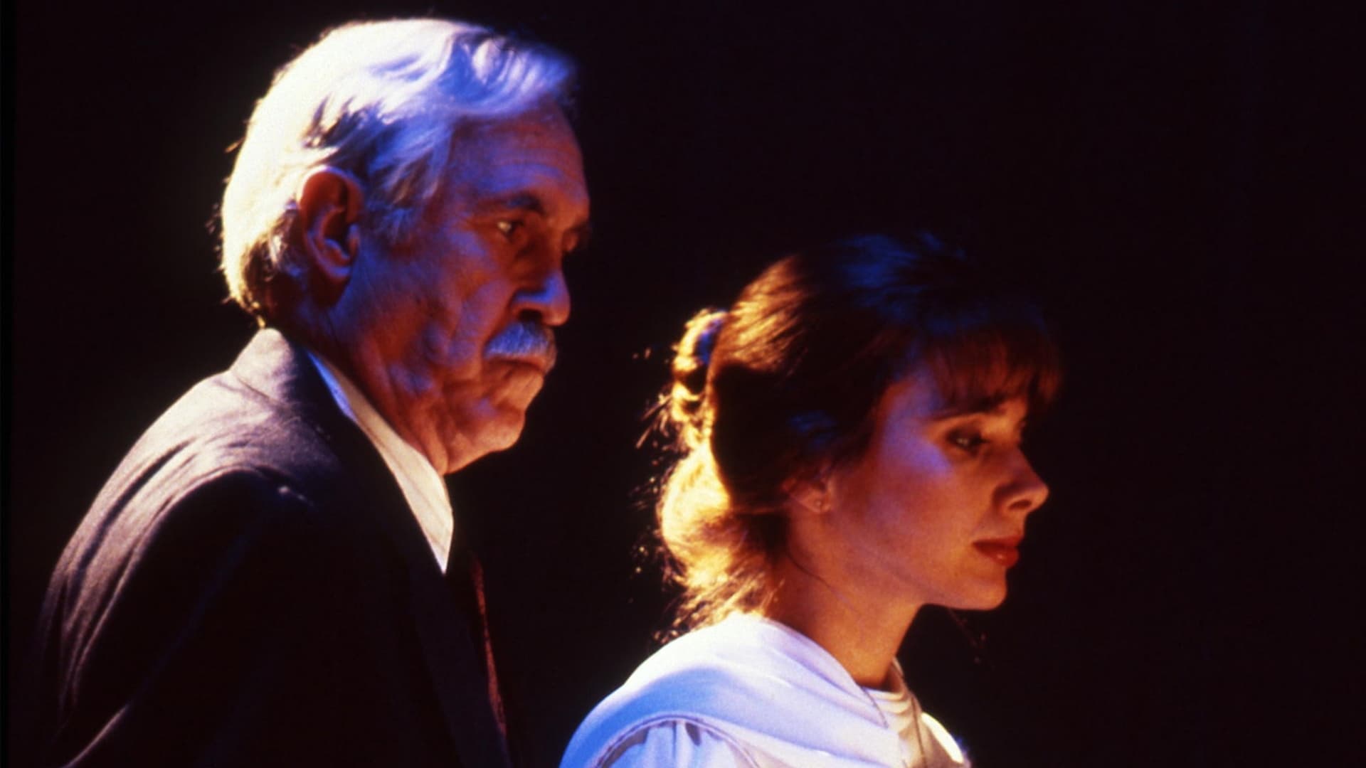 Medium Rosanna Arquette and her father Jason Robards in Black Rainbow (1989)