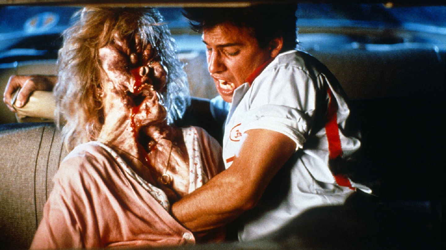 Donovan Leitch and date in The Blob (1988)