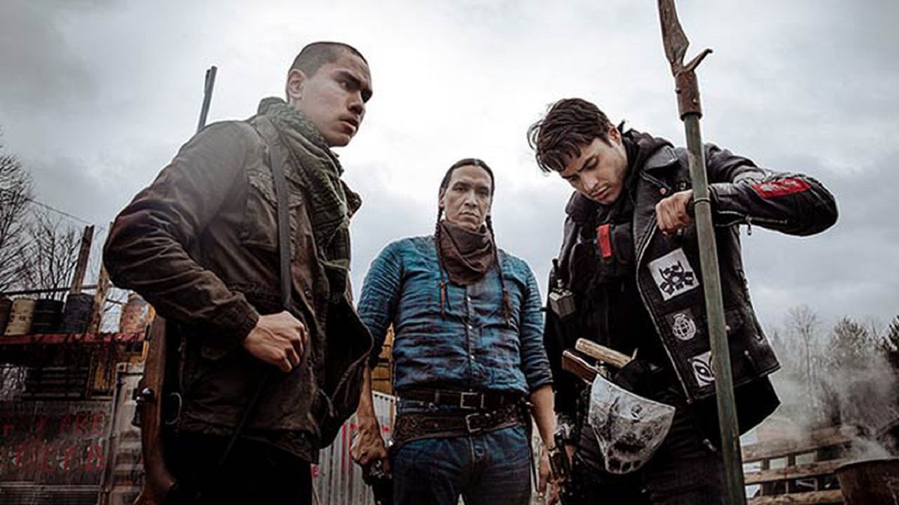 American Indians vs zombies - Forrest Goodluck, Michael Greyeyes and Kiowa Gordon in Blood Quantum (2019)