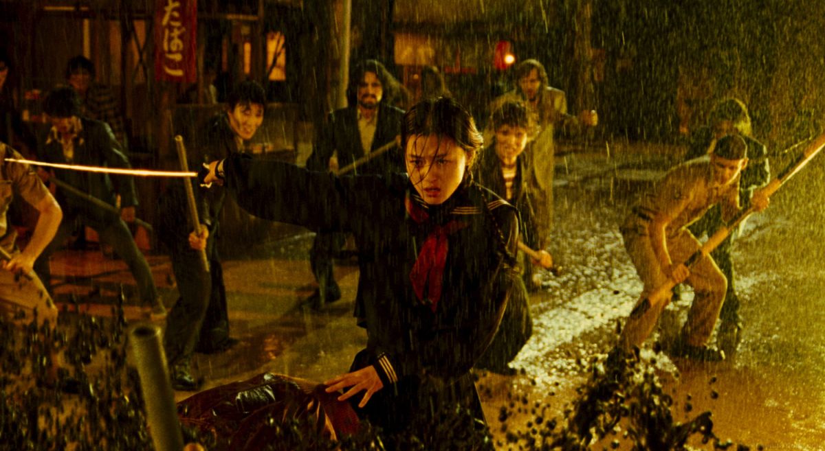 Saya (Gianna) in the midst of combat in Blood: The Last Vampire (2009)