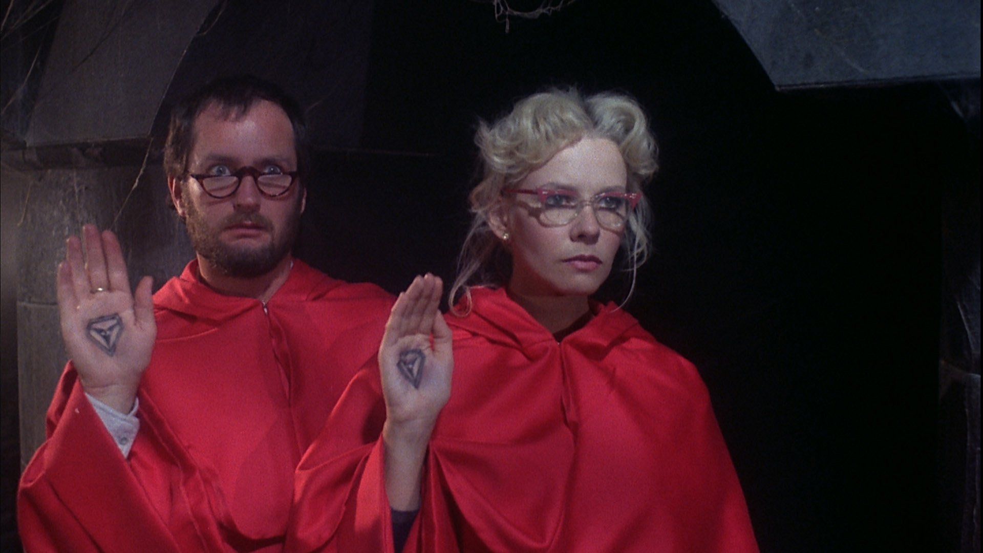 Kenny Everett and Pamela Stephenson in Bloodbath at the House of Death (1984)