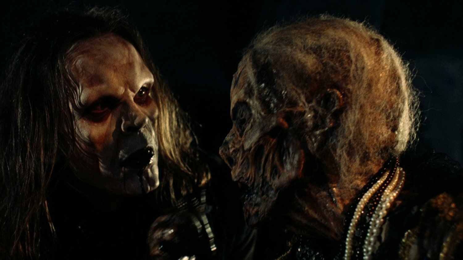 The vampire Radu (Anders Hove) with the mummy (Pamela Gordon) in Bloodstone: Subspecies II (1993)