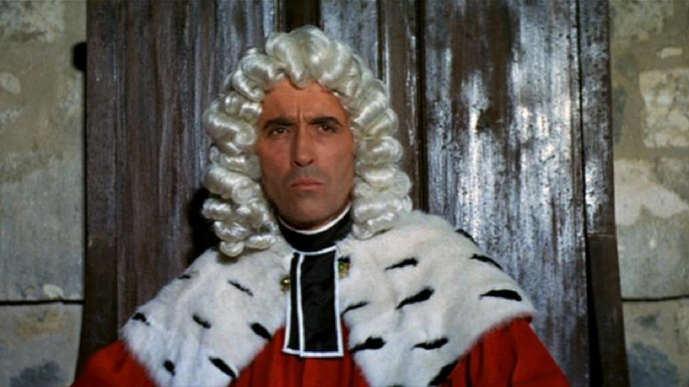 Christopher Lee as Judge Jeffreys in The Bloody Judge (1970)