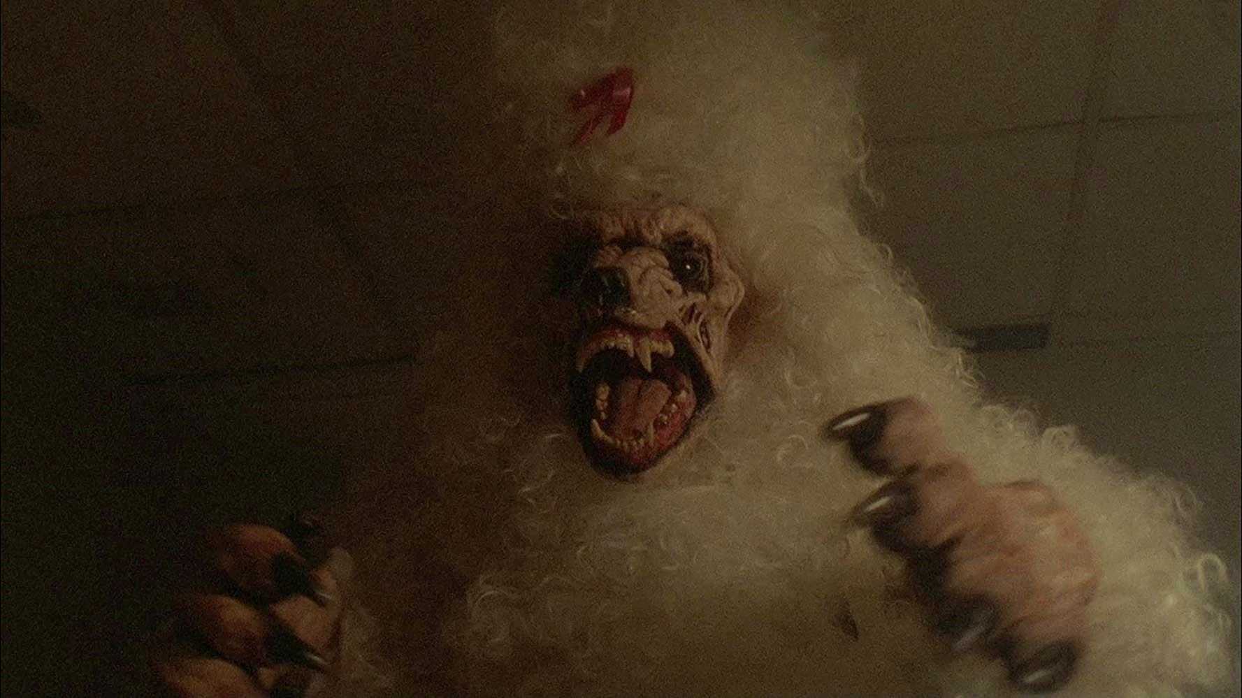 The giant zombie poodle in The Boneyard (1991)