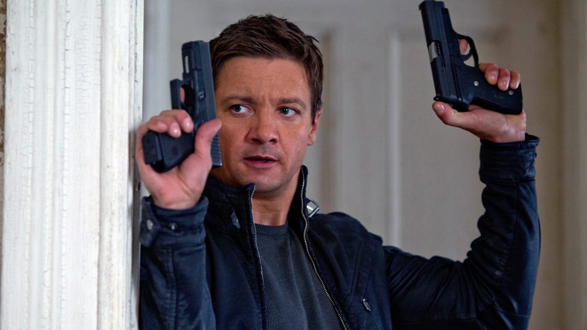 Jeremy Renner stepping into Matt Damon's shoes as Agent Aaron Cross in The Bourne Legacy (2012)