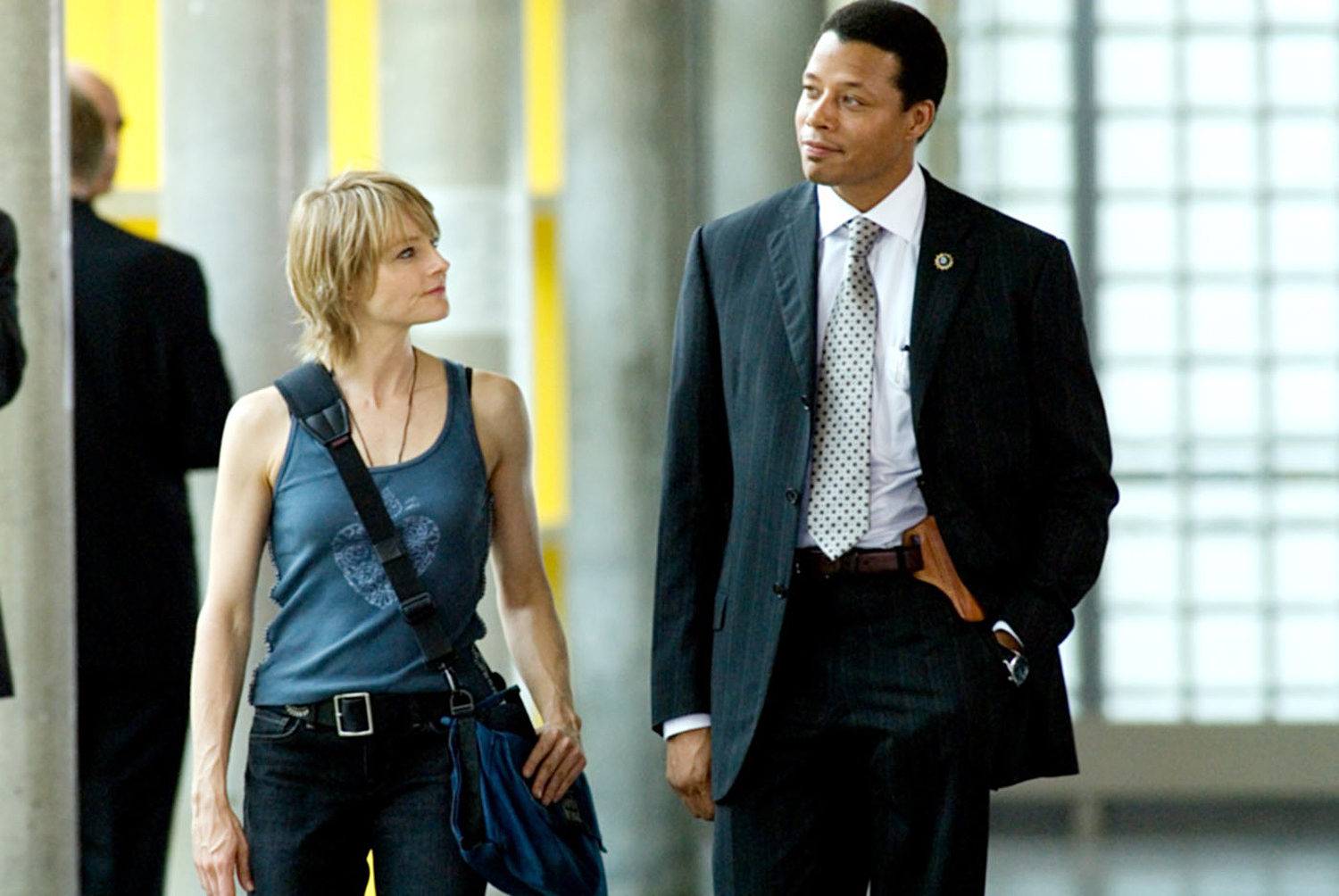 Jodie Foster and police detective Terrence Howard in The Brave One (2007)