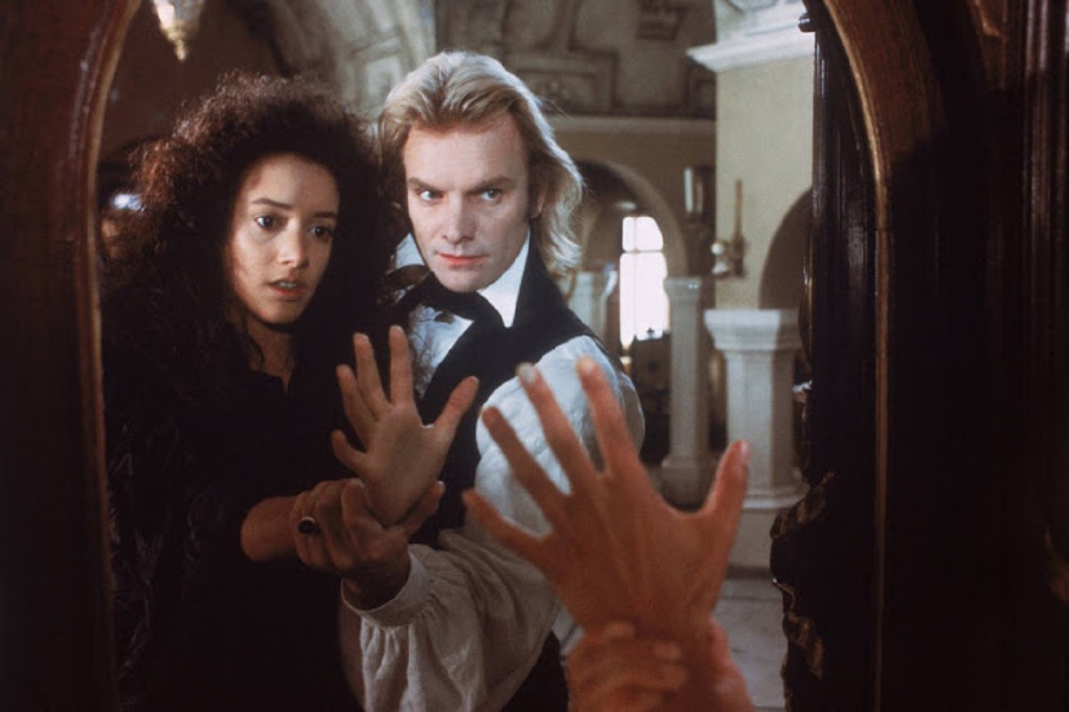 Baron Frankenstein (Sting) and his creation Eva (Jennifer Beals) in The Bride (1985)