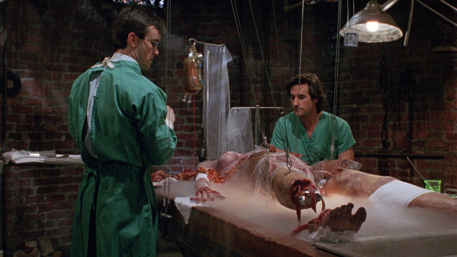 Jeffrey Combs and Bruce Abbott in Bride of Re-Animator (1990)