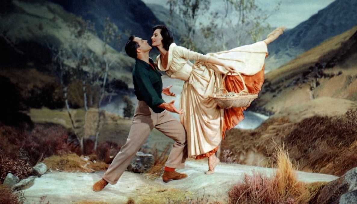 Gene Kelly romances Cyd Charisse in the Scottish Highlands in Brigadoon (1954)