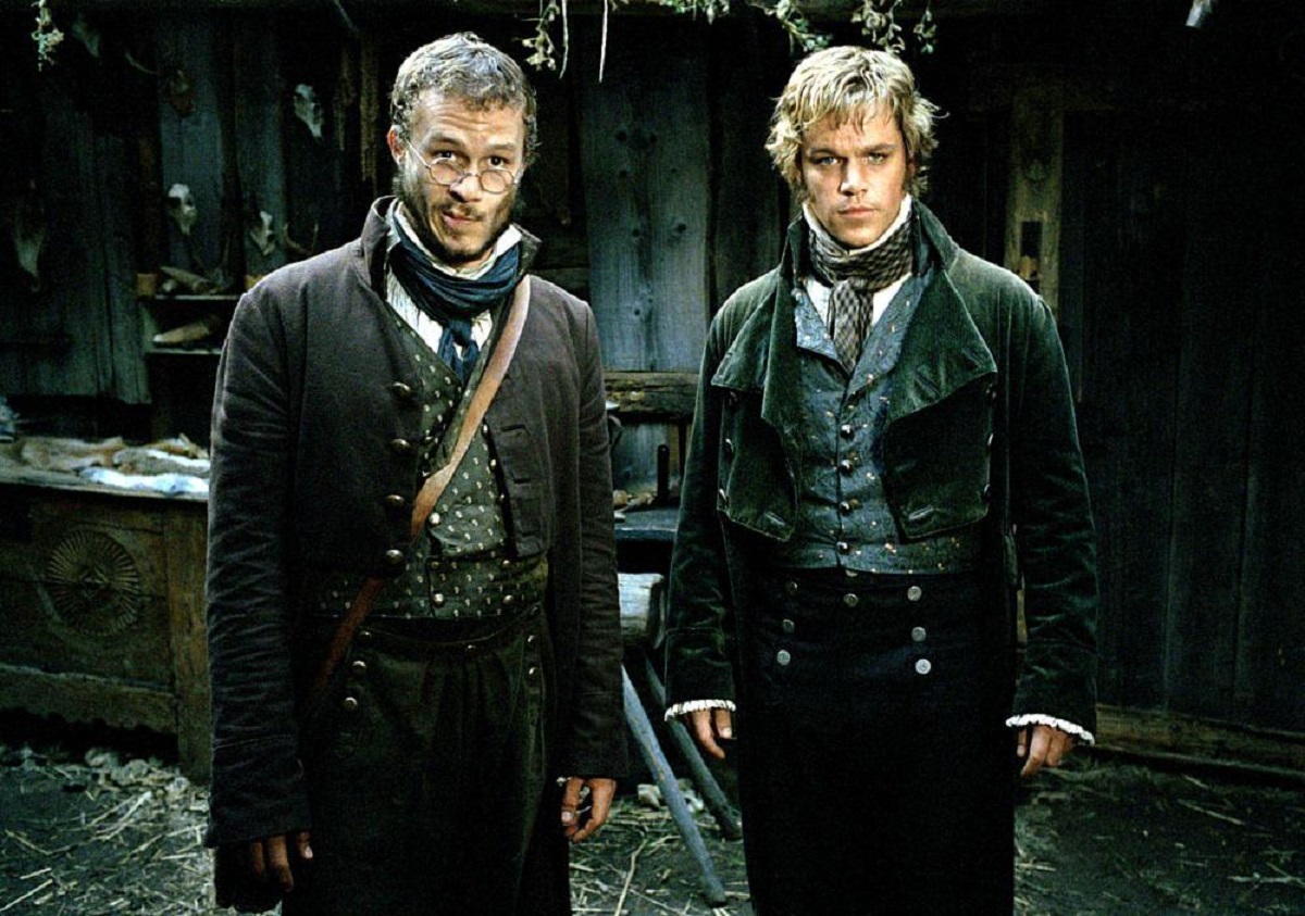 The Brothers Grimm - Jacob (Heath Ledger) and Wilhelm (Matt Damon) in The Brothers Grimm (2005)