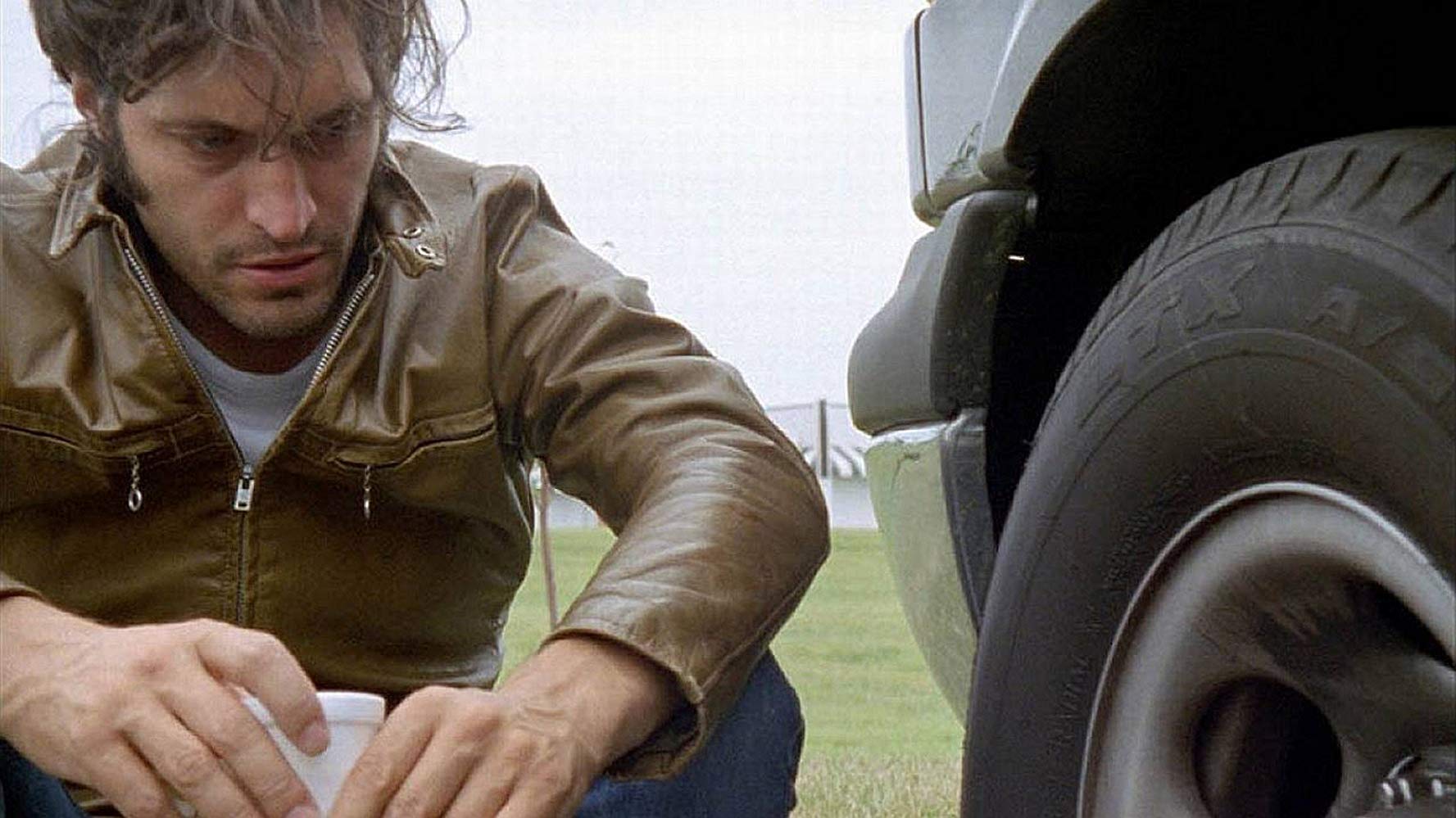 Vincent Gallo, the film's director, writer, producer, photographer and star in The Brown Bunny (2003)