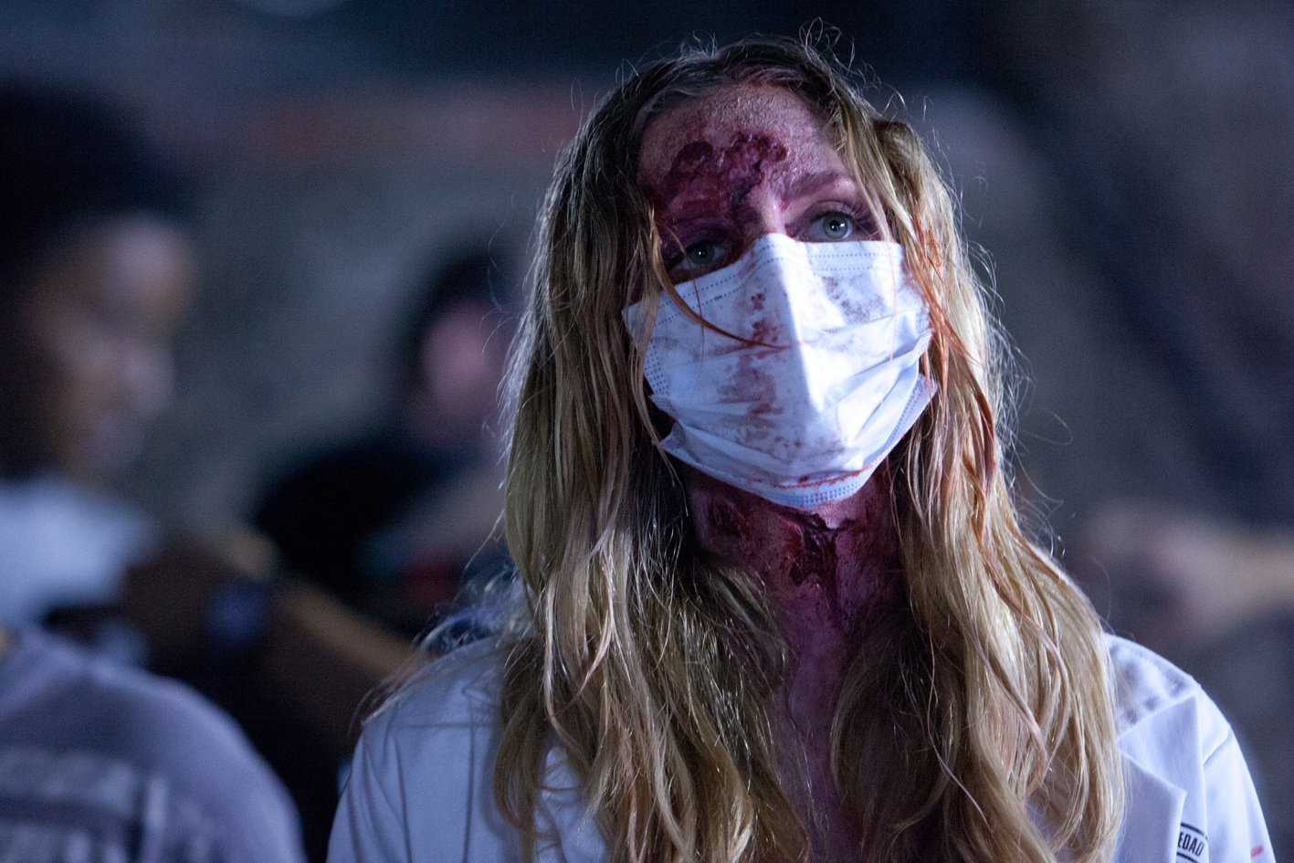 An infected Lydia Hearst in Cabin Fever: Patient Zero (2014)