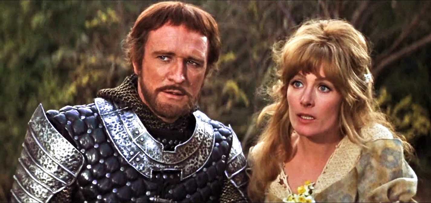 King Arthur (Richard Harris) and Guenevere (Vanessa Redgrave) in Camelot (1967)