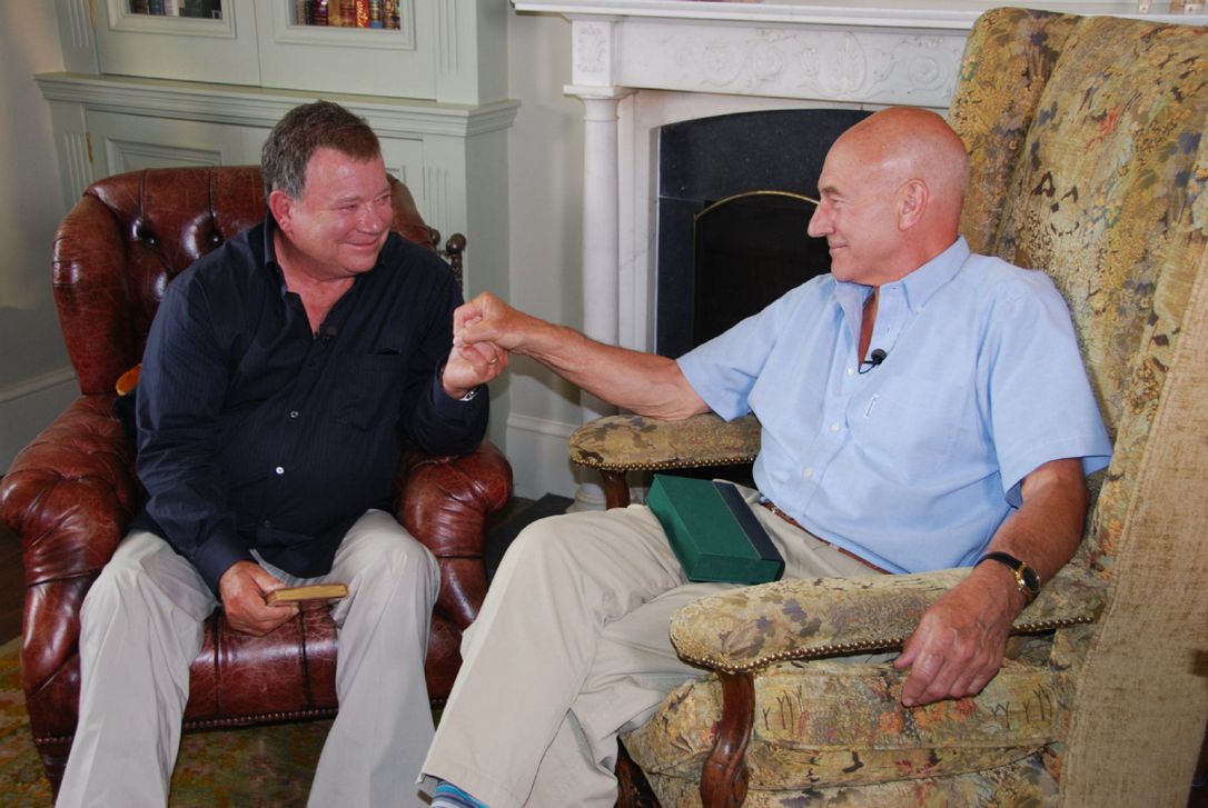 William Shatner, and Patrick Stewart sit down to talk in The Captains (2011)