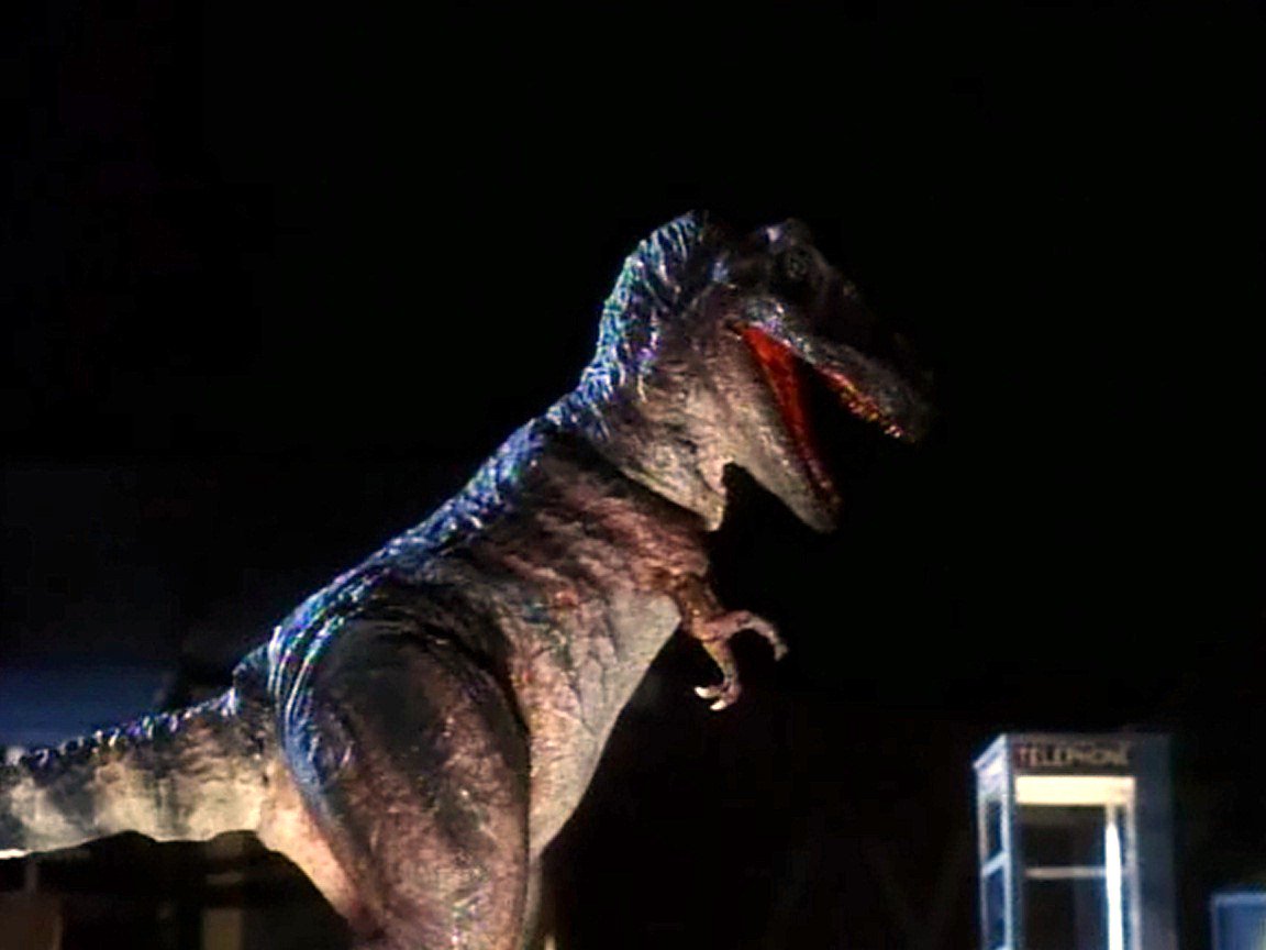 One of the puppet dinosaurs in Carnosaur (1993)