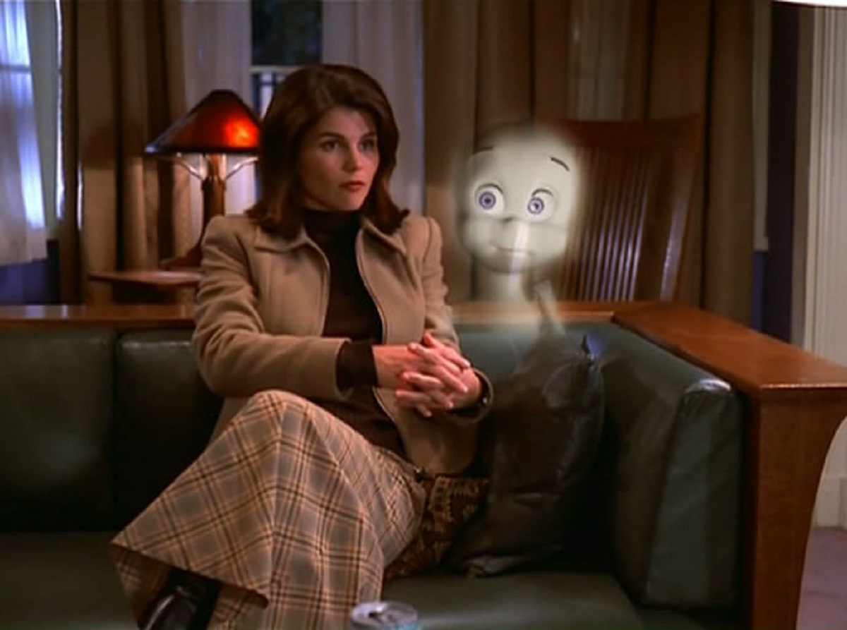 Lori Loughlin with Casper in Casper: A Spirited Beginning (1997)