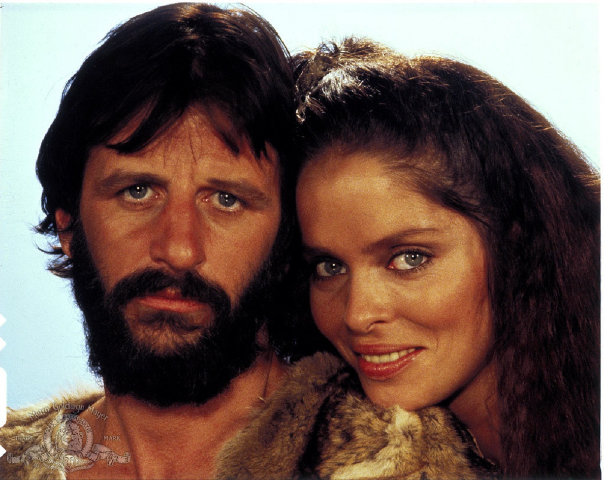 Ringo Starr and Barbara Bach in Caveman (1981)