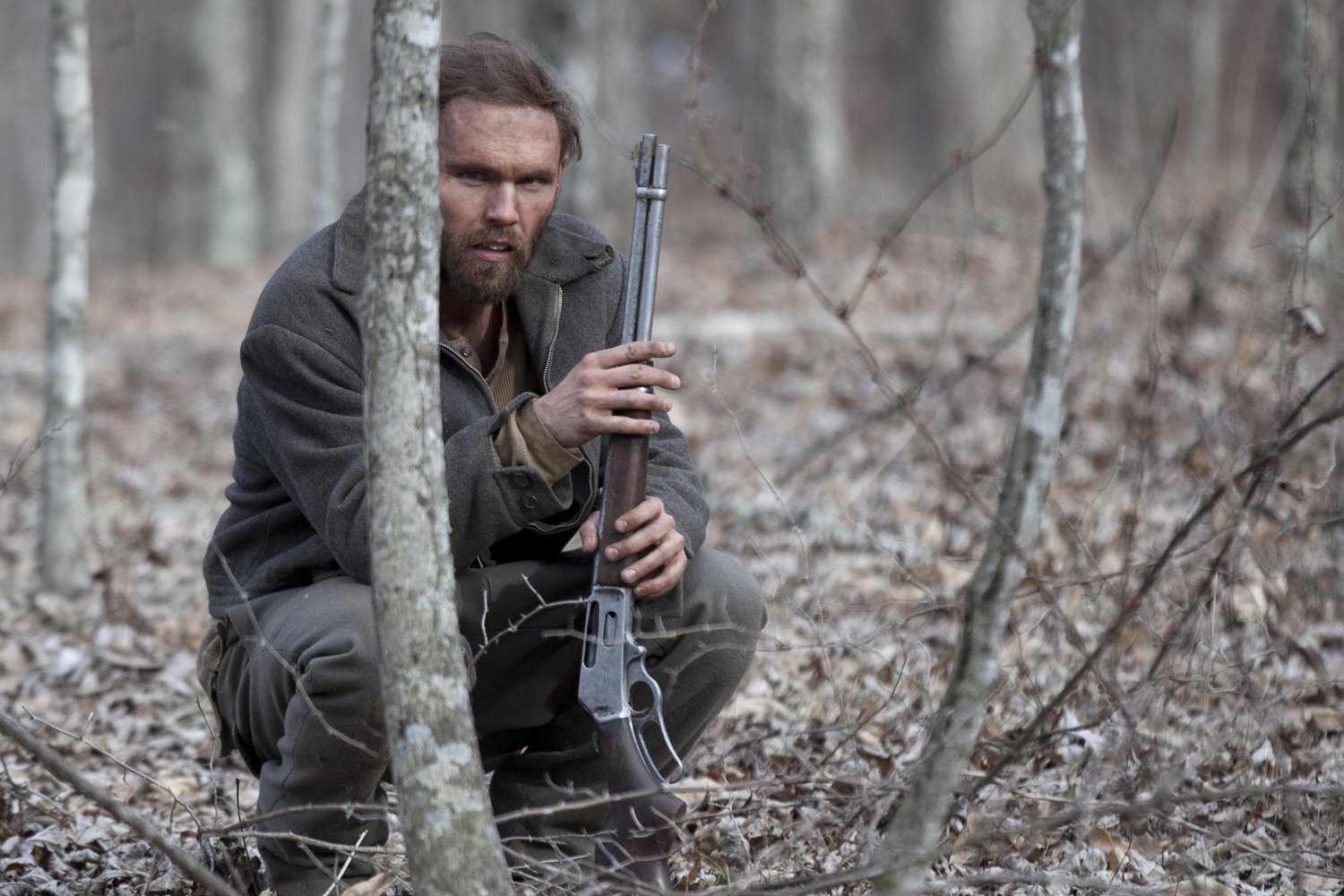 Lester (Scott Haze), a marginalised figure living in the wild in Child of God (2013)