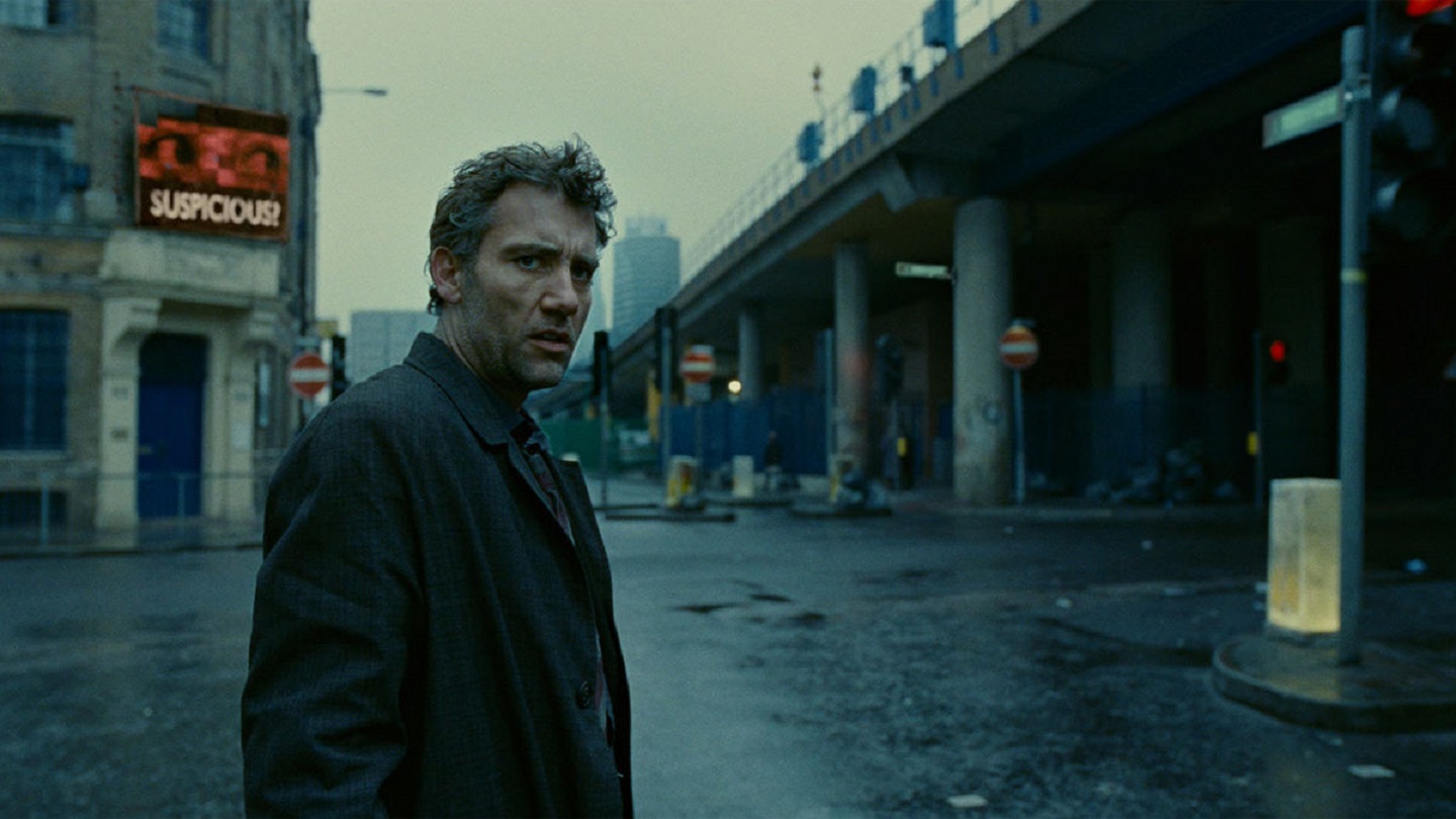 Clive Owen in a dystopian near-future Britain in Children of Men (2006)