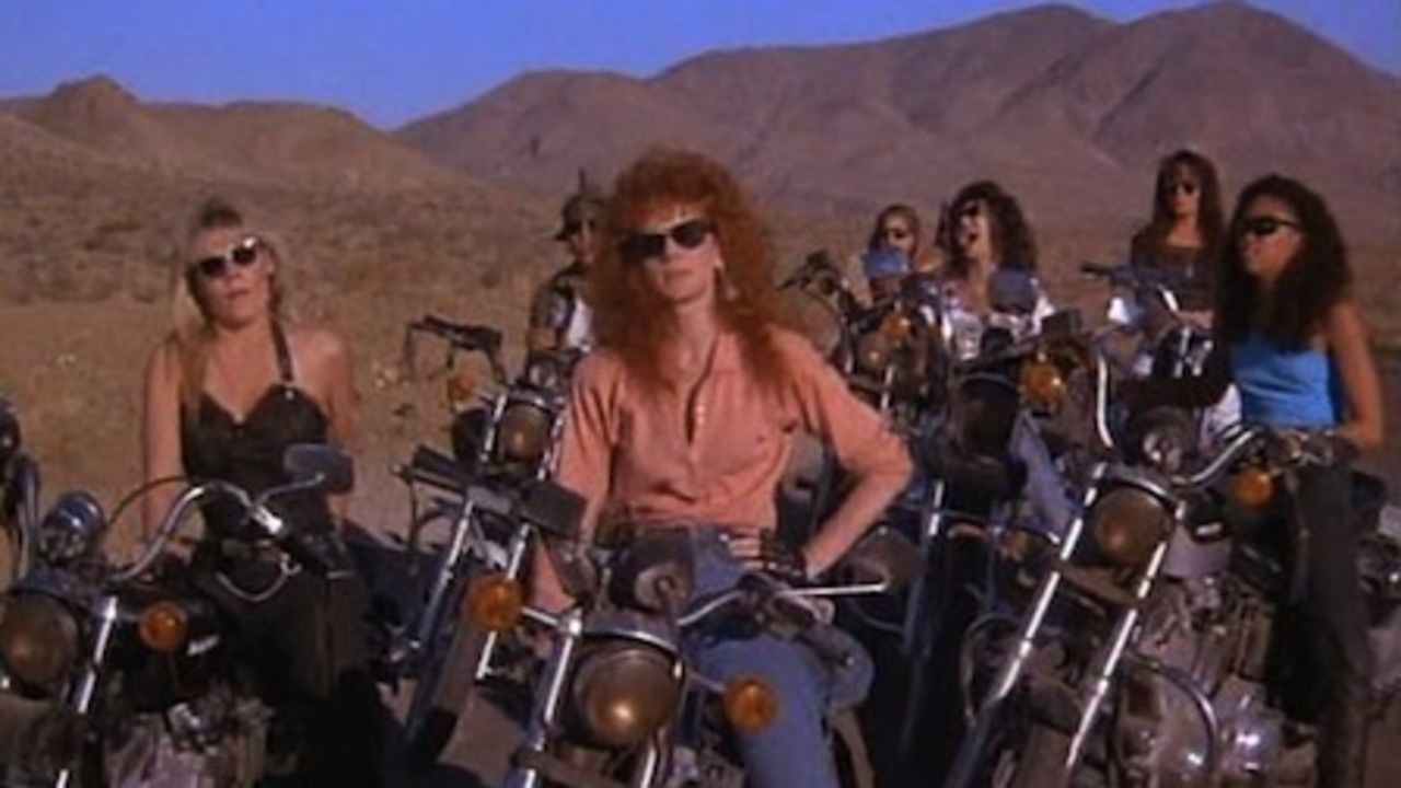 The Cycle Sluts with Catherine Carlen and Jamie Rose in Chopper Chicks in Zombietown (1991)