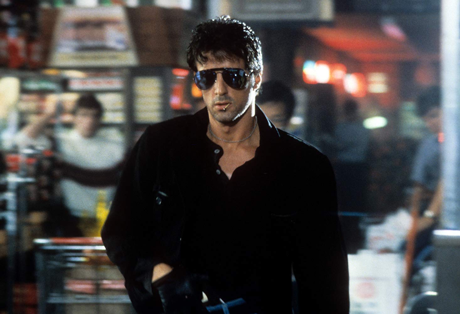 Sylvester Stallone as Lieutenant Marion Cobretti in Cobra (1986)