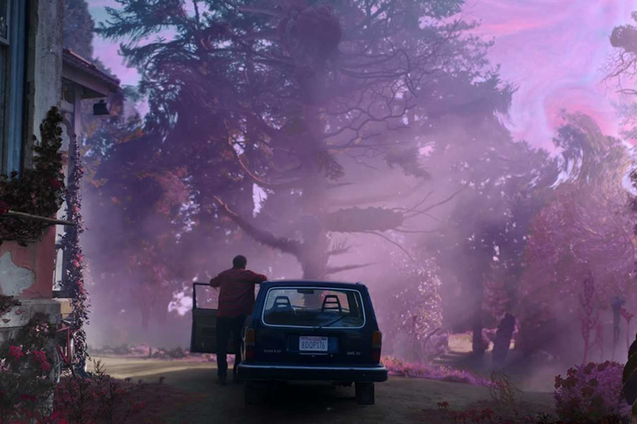 Nicolas Cage realizes that his farm is mutating in Color Out of Space (2019)