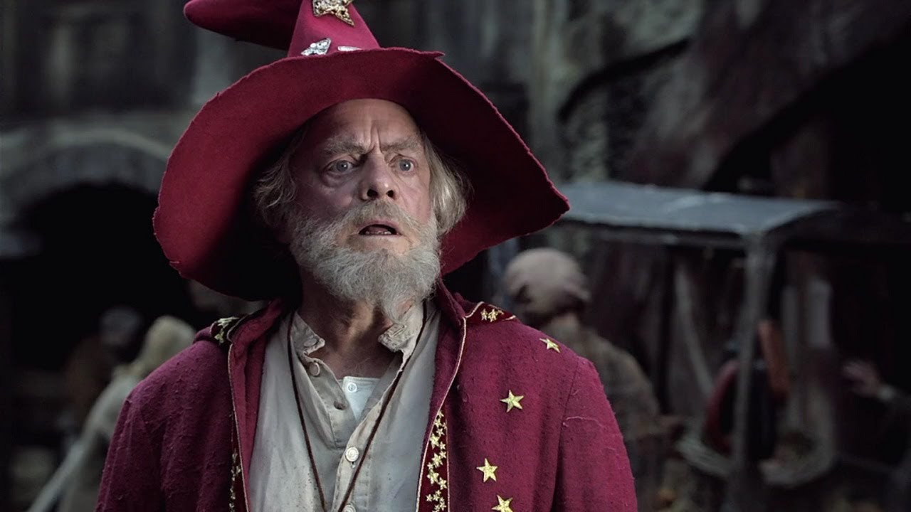 David Jason as the wizard Rincewind in The Colour of Magic (2008)