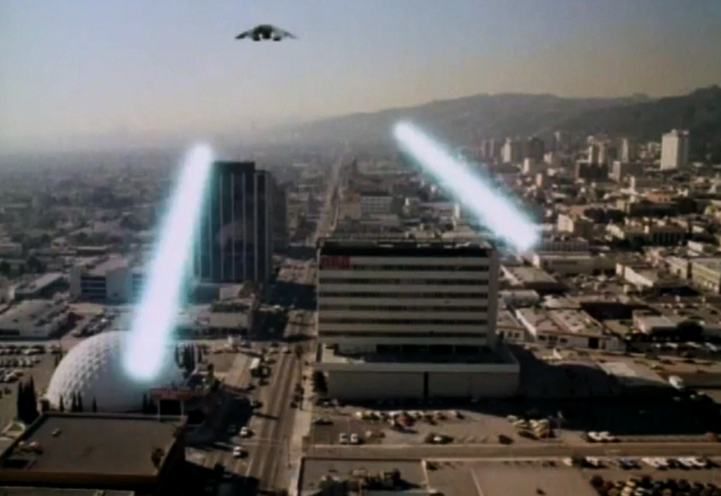 Cylons attack L.A. in Conquest of the Earth (1981)