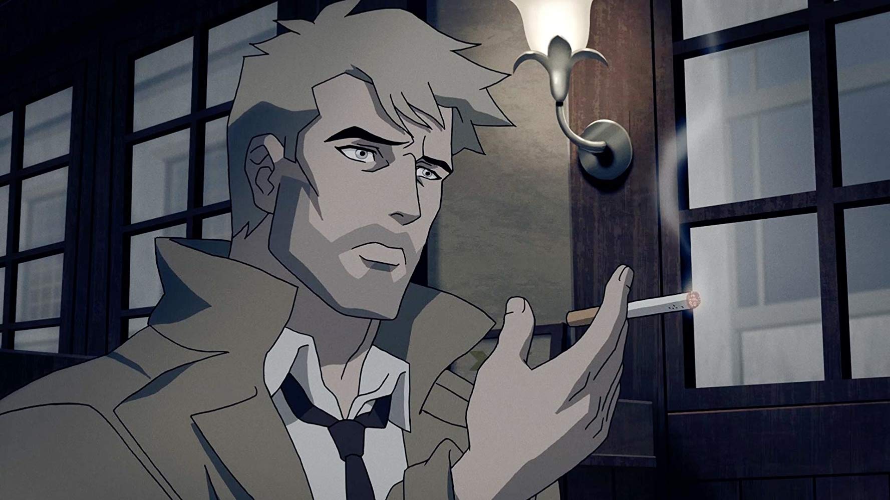 The animated John Constantine in Constantine: City of Demons (2018)