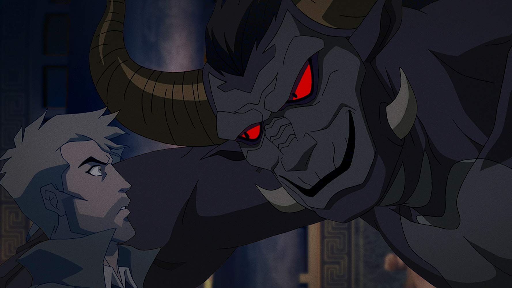 Constantine faces the demon Beroul in Constantine: City of Demons (2018)