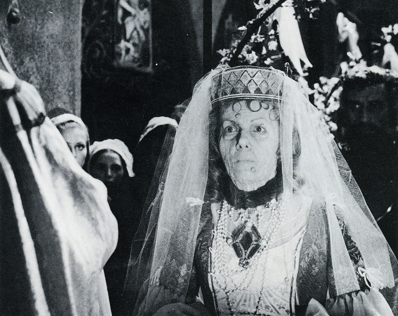 Ingrid Pitt as the aging Countess Nadasdy in Countess Dracula (1970)