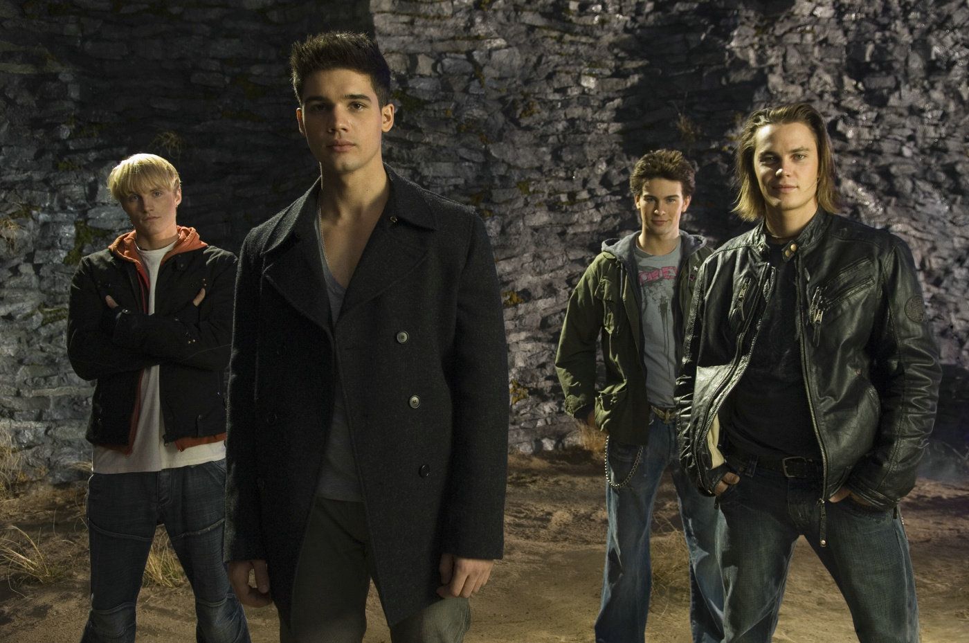 The Sons of Ipswich - (l to r) Toby Hemingway, Steve Strait, Chace Crawford and Taylor Kitsch in The Covenant (2006)