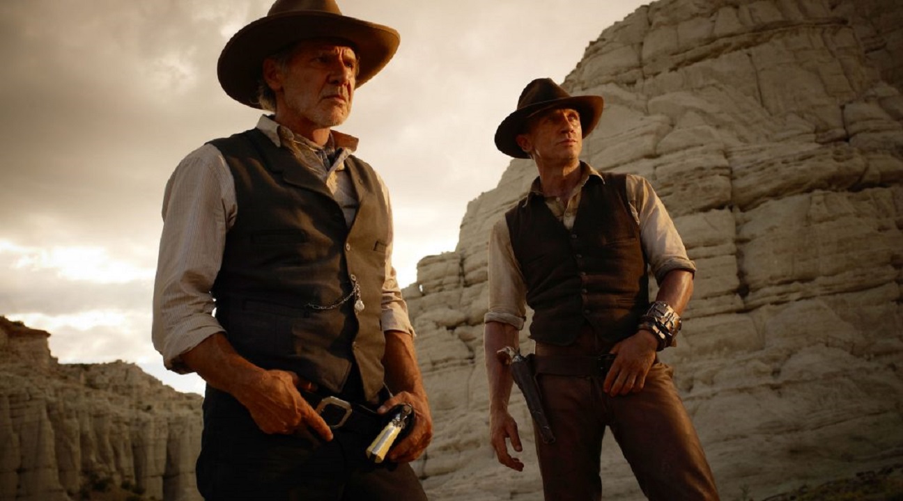 Harrison Ford, Daniel Craig in Cowboys & Aliens (2011)