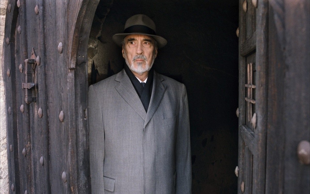 An 81 year old Christopher Lee as Heinrich von Garten in Crimson Rivers II: Angels of the Apocalypse (2003)