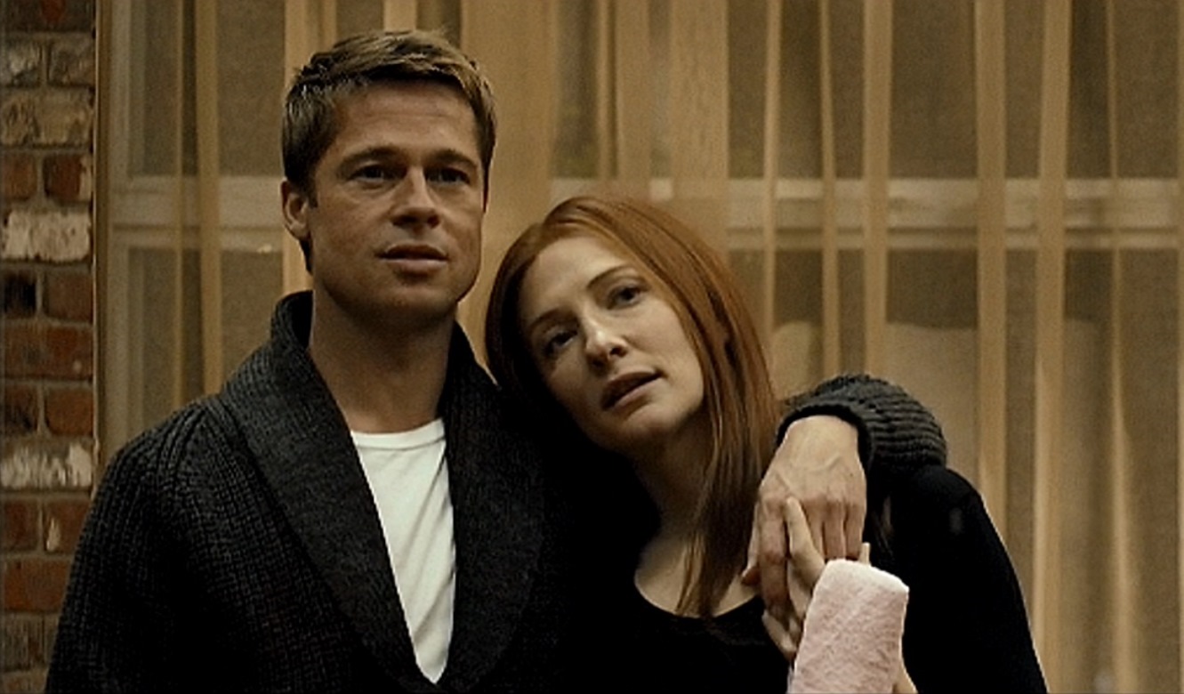 Benjamin Button (Brad Pitt) and his love Daisy Fuller (Cate Blanchett) in The Curious Case of Benjamin Button (2008)