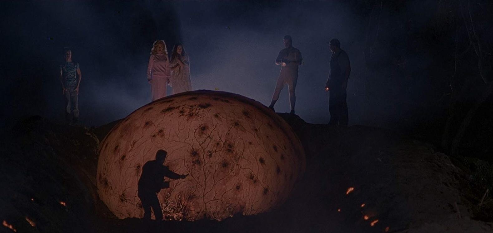 The discovery of the meteorite in The Curse (1987)