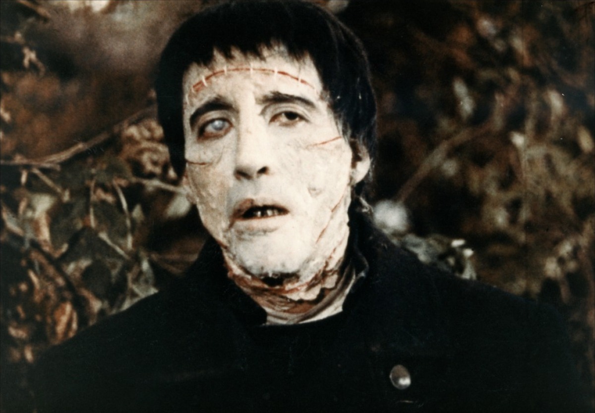 Christopher Lee as the new Frankenstein monster in The Curse of Frankenstein (1957)