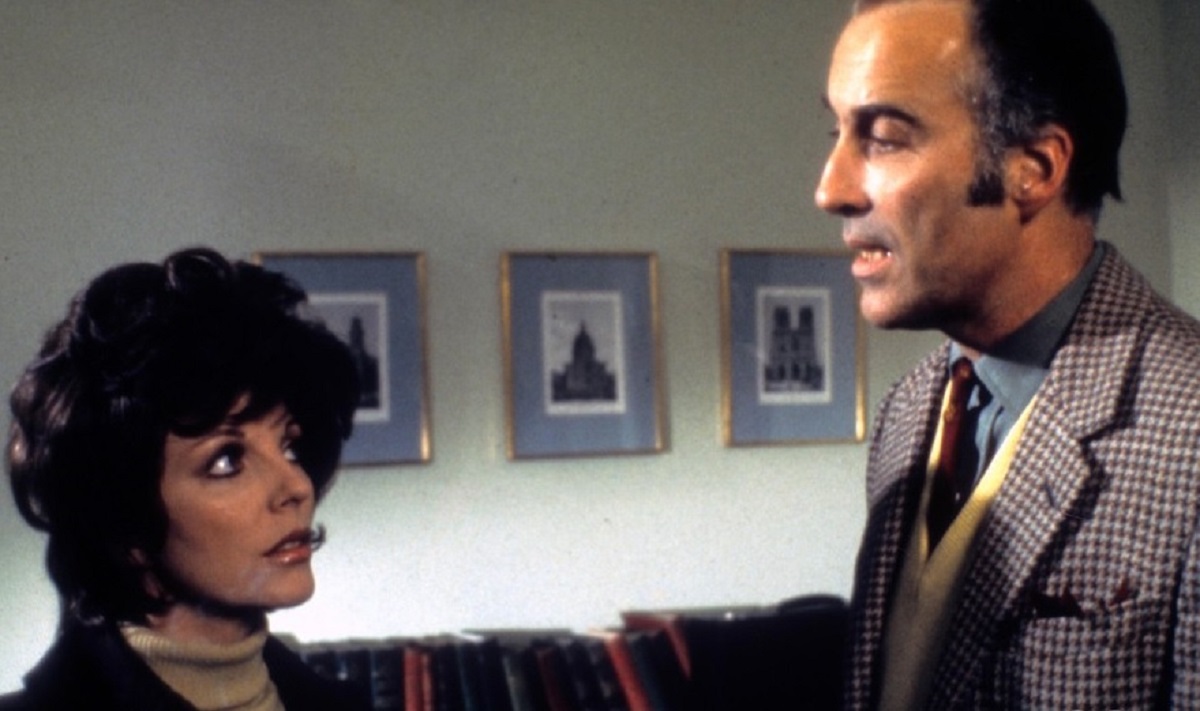 Brother and sister Christopher Lee and Joan Collins in Dark Places (1973)