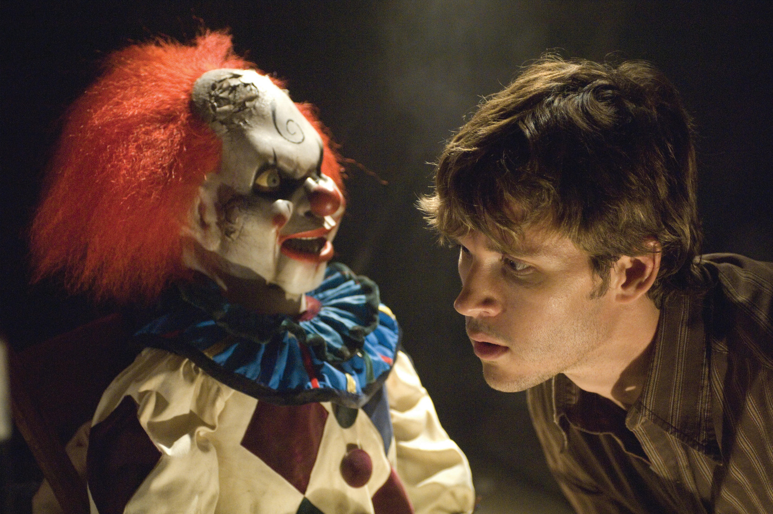 Ryan Kwanten encounters creepy clown doll in Dead Silence (2007)