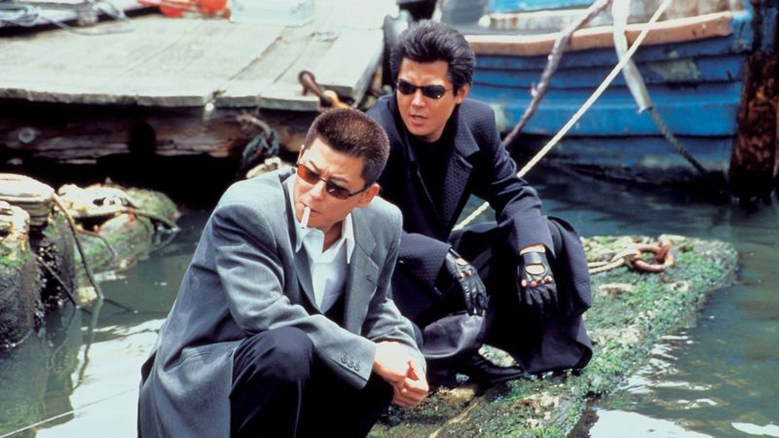 (l to r) Sho Aikawa and Riki Takechi in Dead or Alive (1999)