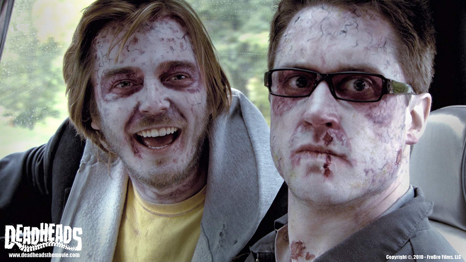 Bromance between two best zombie friends - (l to r) Ross Kidder and Michael McKiddy in Deadheads (2011)