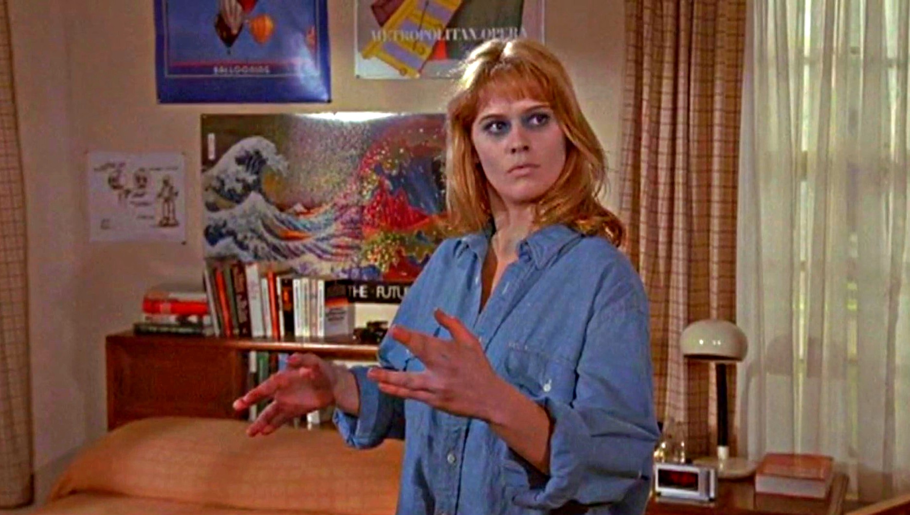 Kristy Swanson resurrected with a computer chip in her head in Deadly Friend (1986)