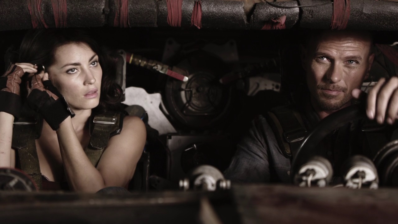 Luke Goss and navigator Tanit Phoenix enter the Death Race