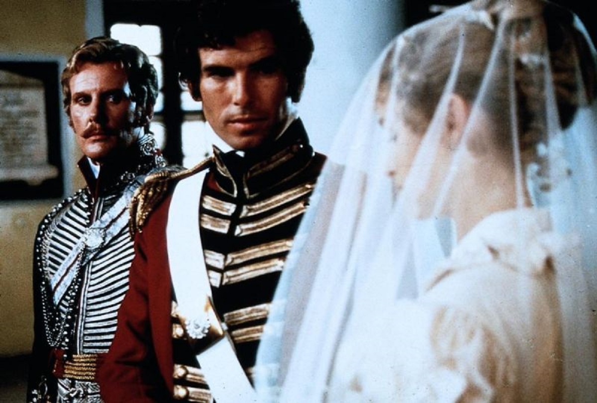 Pierce Brosnan marries Helene Michell with David Robb as best man The Deceivers (1988)